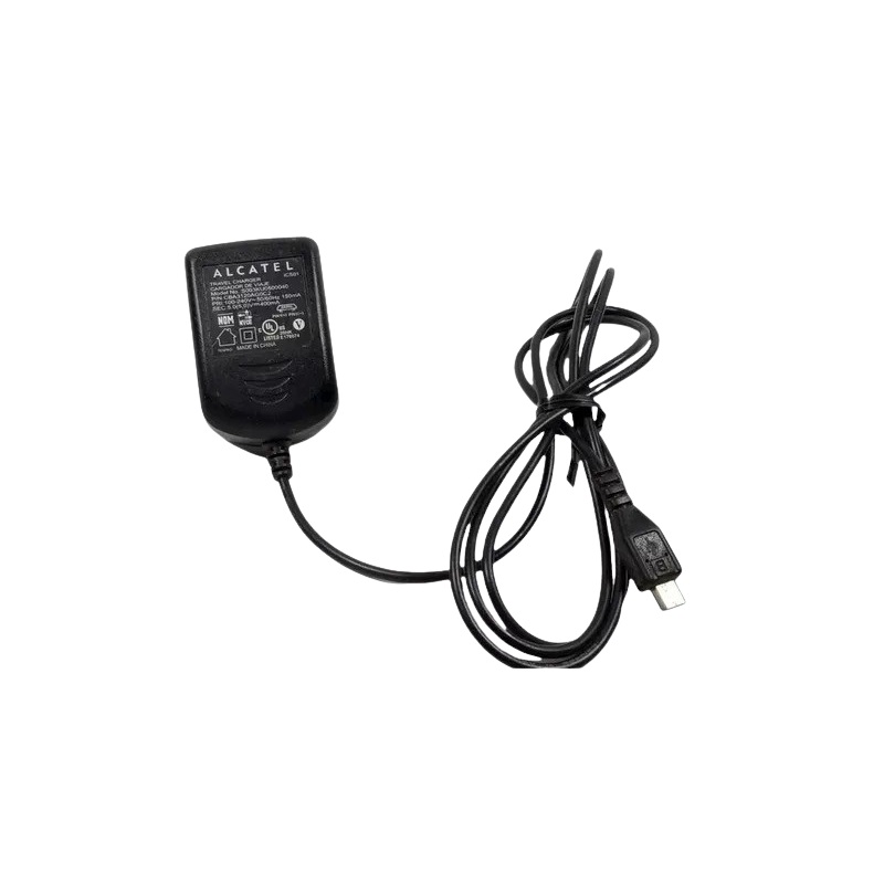 Carregador Alcatel 5V, 400mAh Micro USB para diversos equipamentos (S003KV0500040, CBA3120AA0C2)