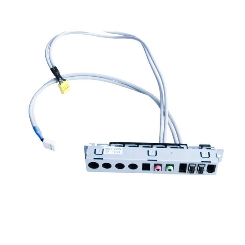 Placa conetores 2x USB 2.0, auscultadores e microfone (5070-2909)