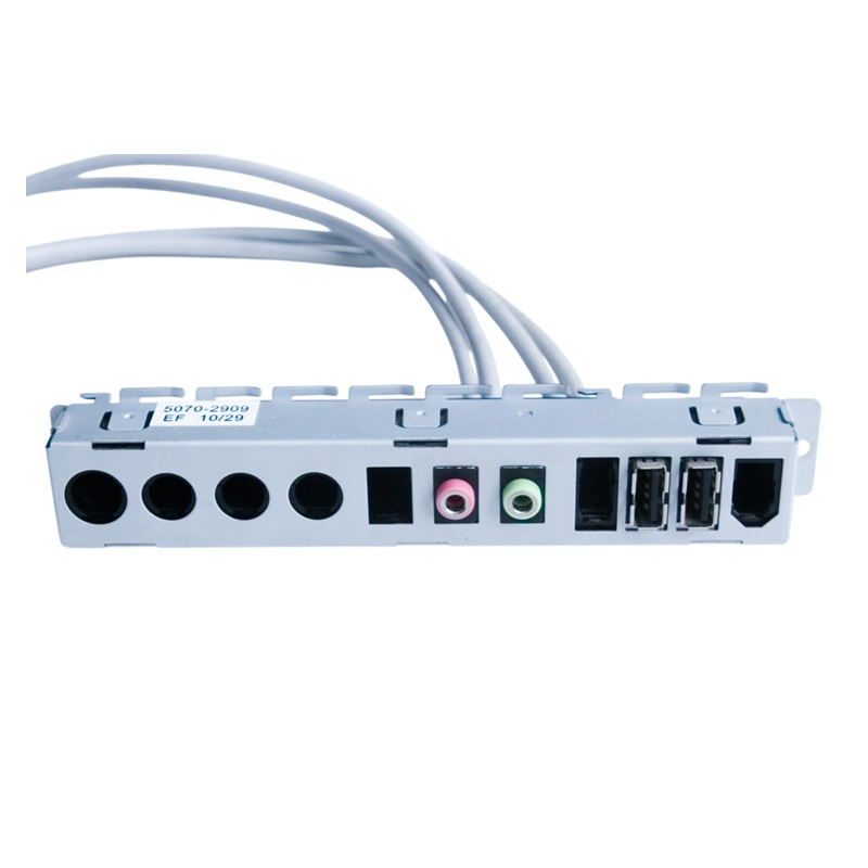 Placa conetores 2x USB 2.0, auscultadores e microfone (5070-2909)