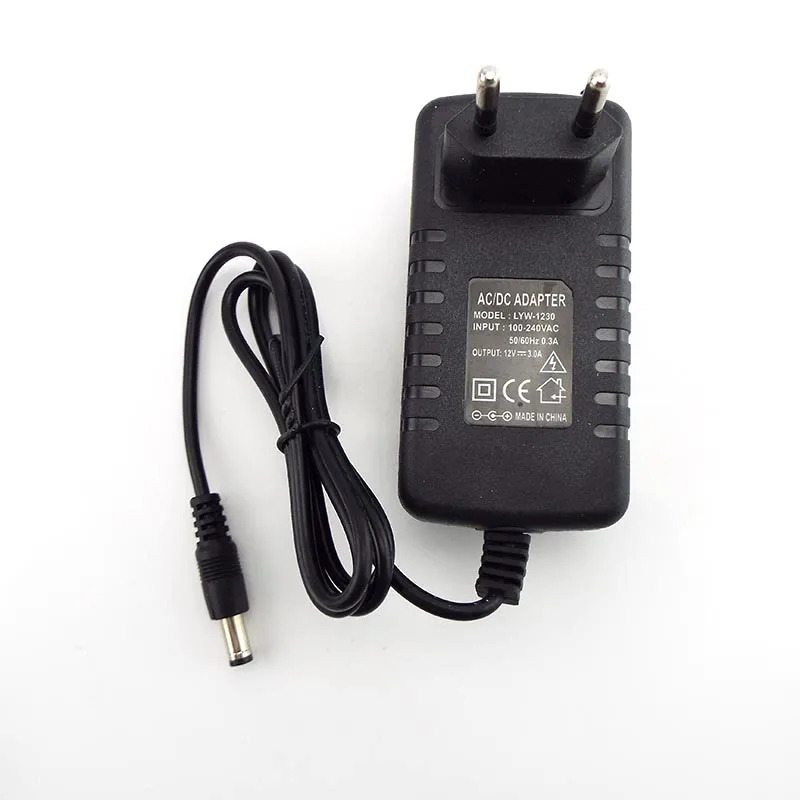 Transformador 12V, 3A, 36W, 5.5x2.5mm (LYW-1230)